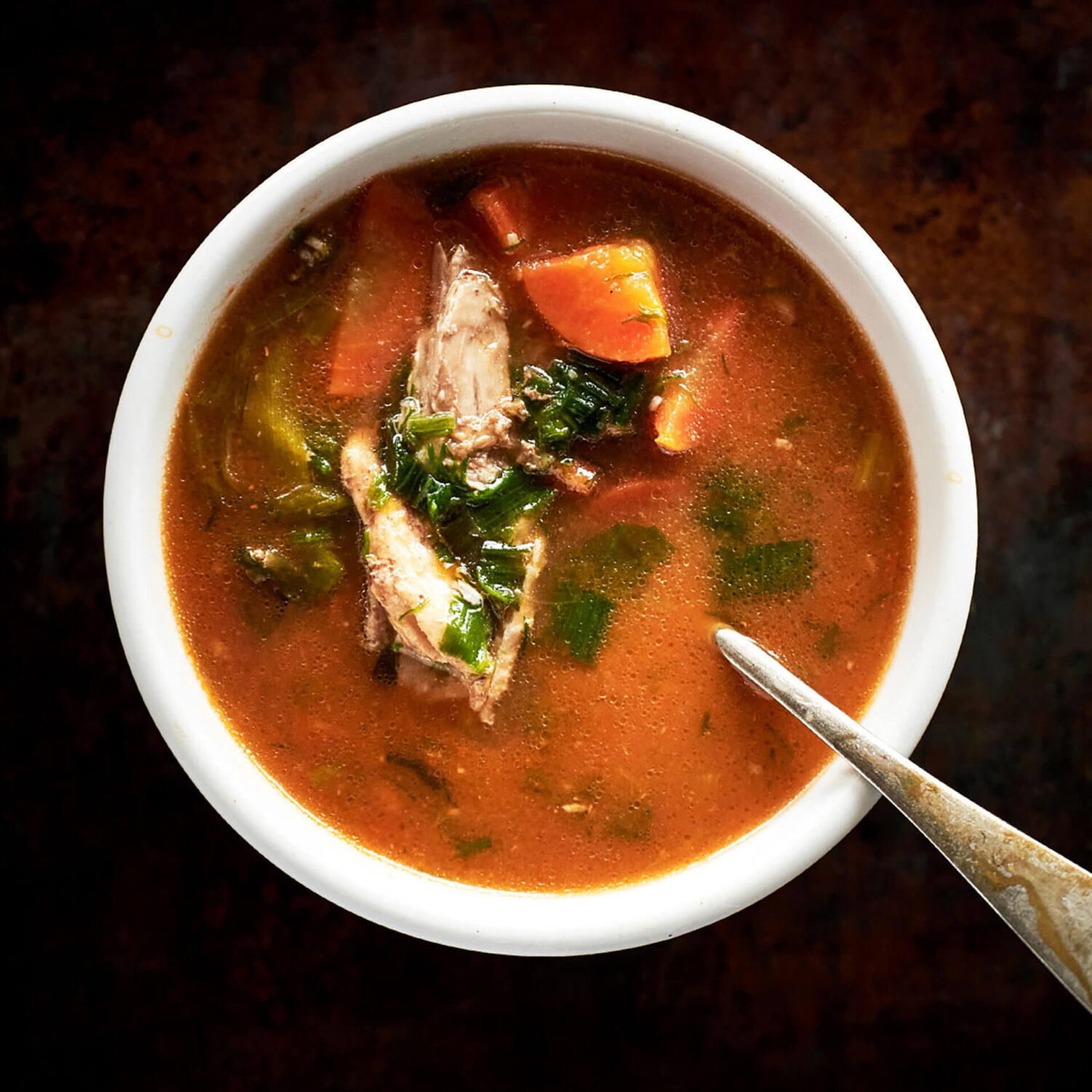 bol de soupe à la dinde