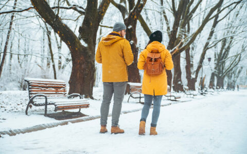 couple sous la neige