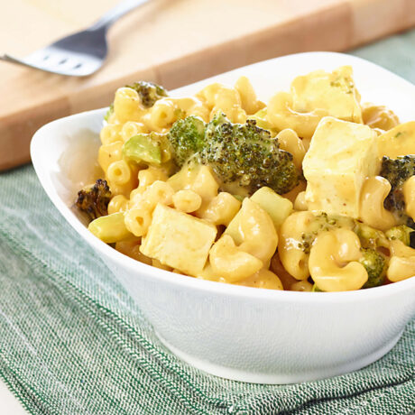 mac and cheese tofu et brocolis