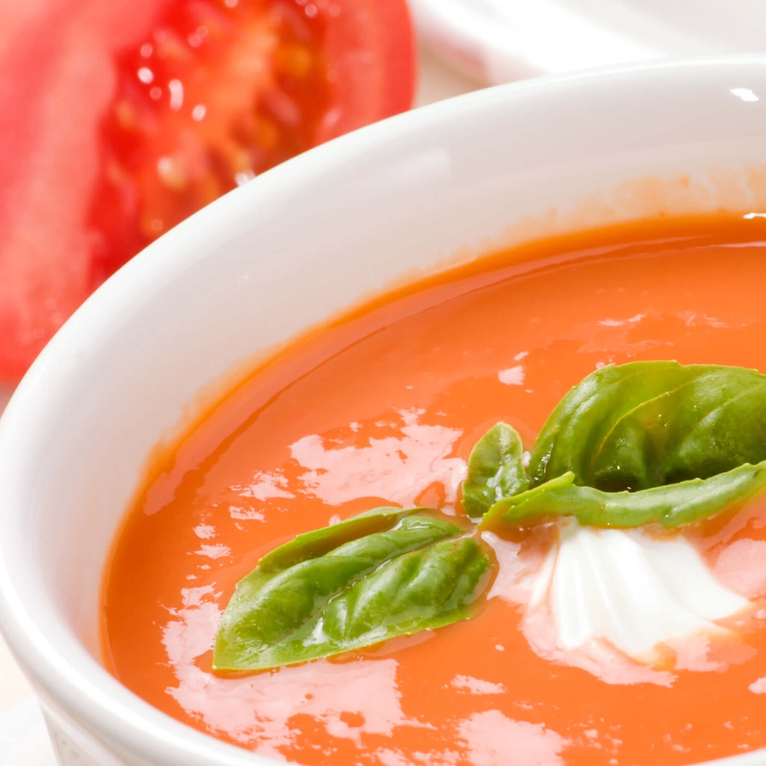bol de velouté de poivrons