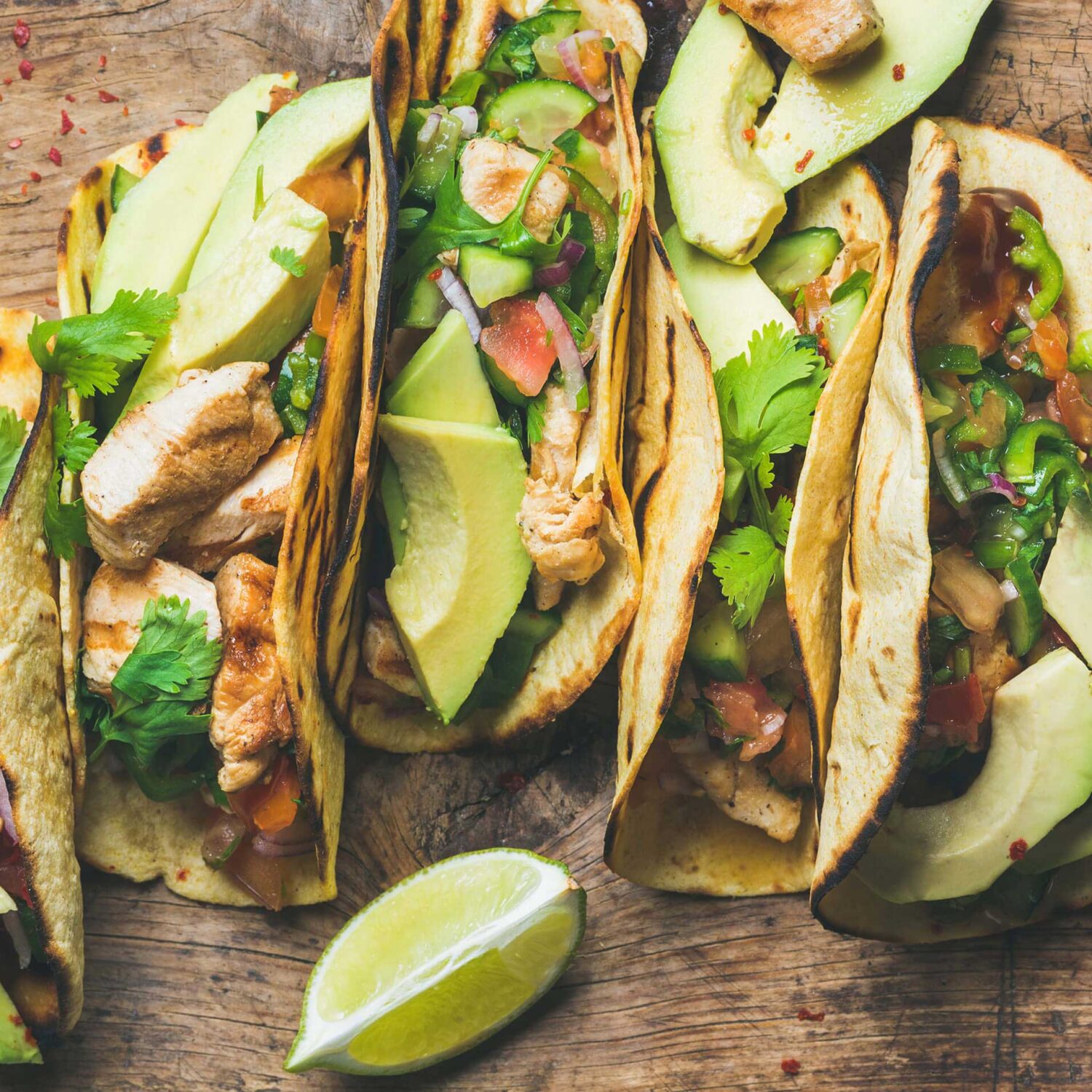 wraps mexicain au poulet