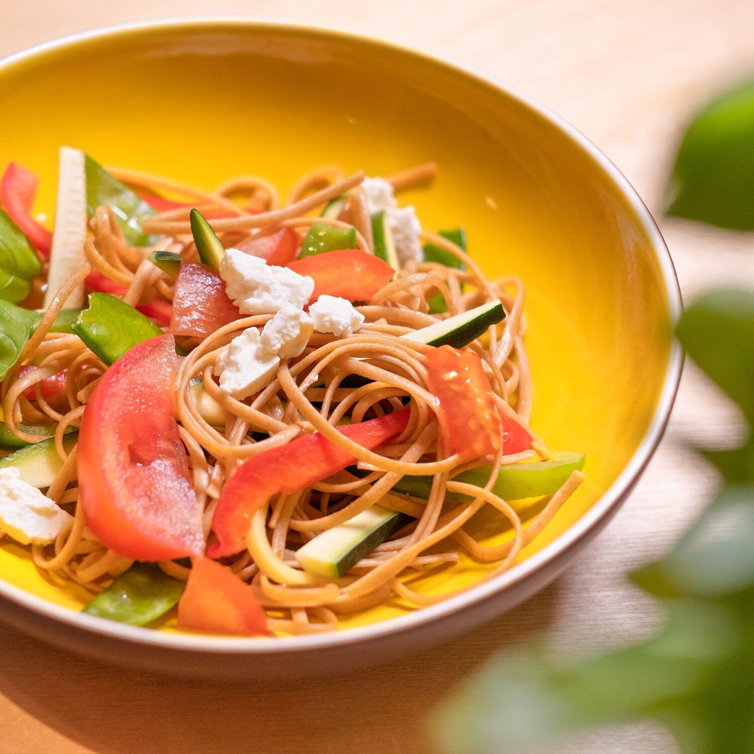 linguines légumes et soya