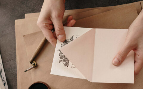 enveloppe et carte