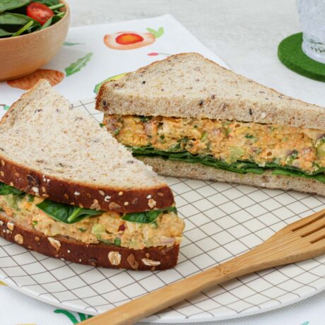 sandwich à la salade de pois chiches