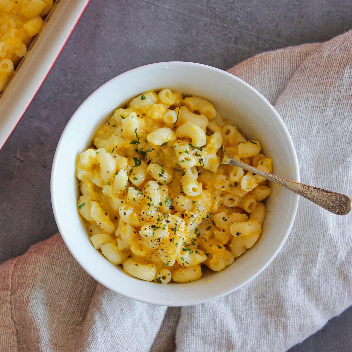 Macaroni au fromage et à la courge musquée