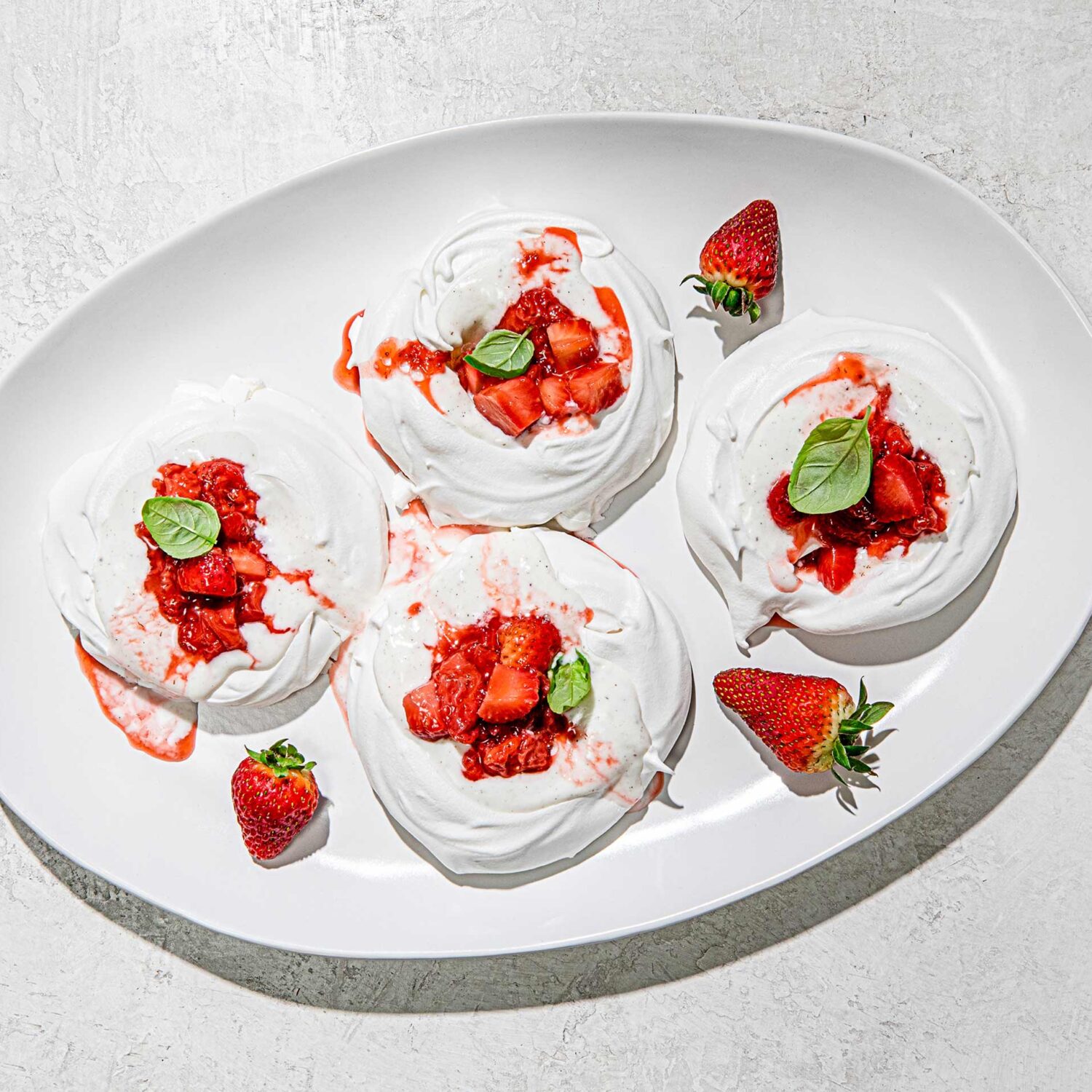 Pavlovas aux fraises