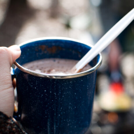 Chocolat chaud instantané pour le camping