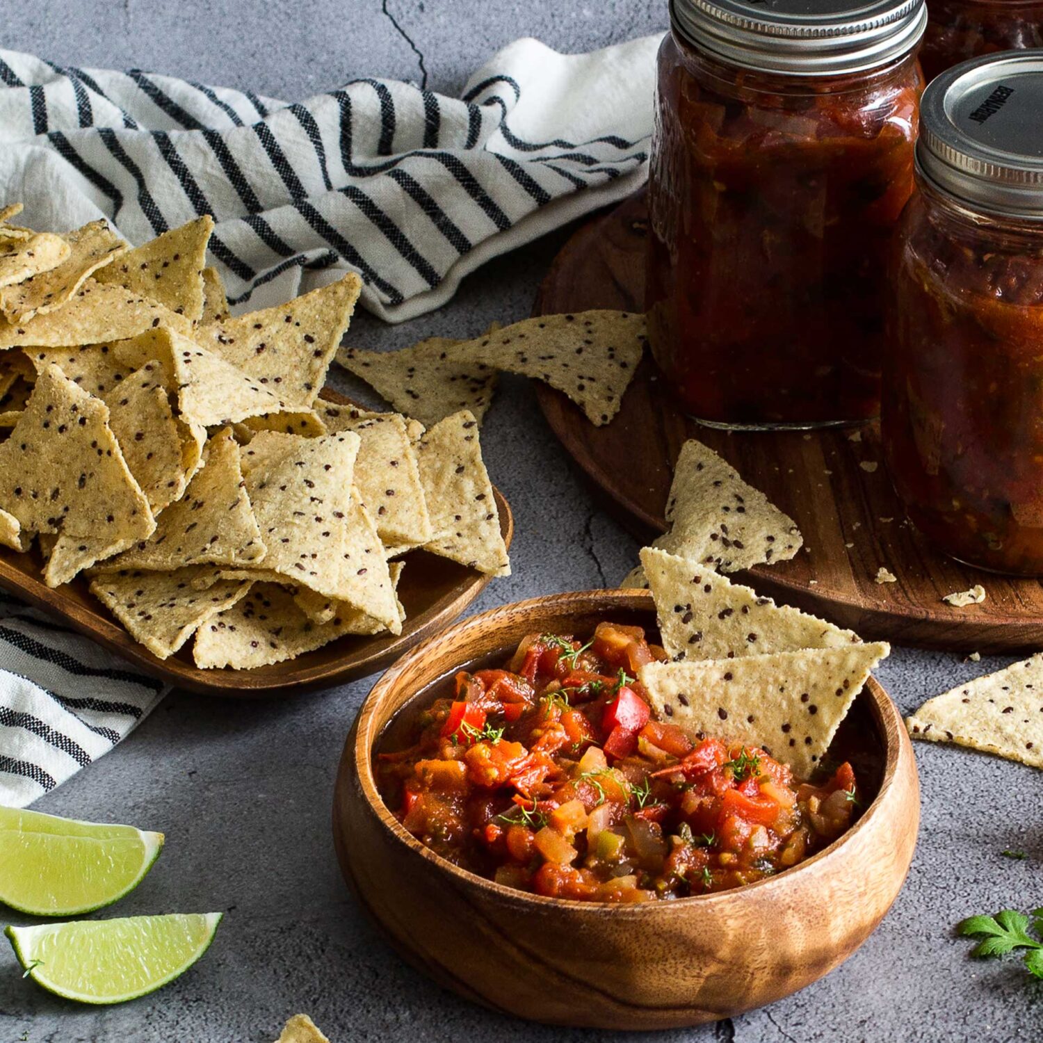 Salsa moyennement piquante pour conserves
