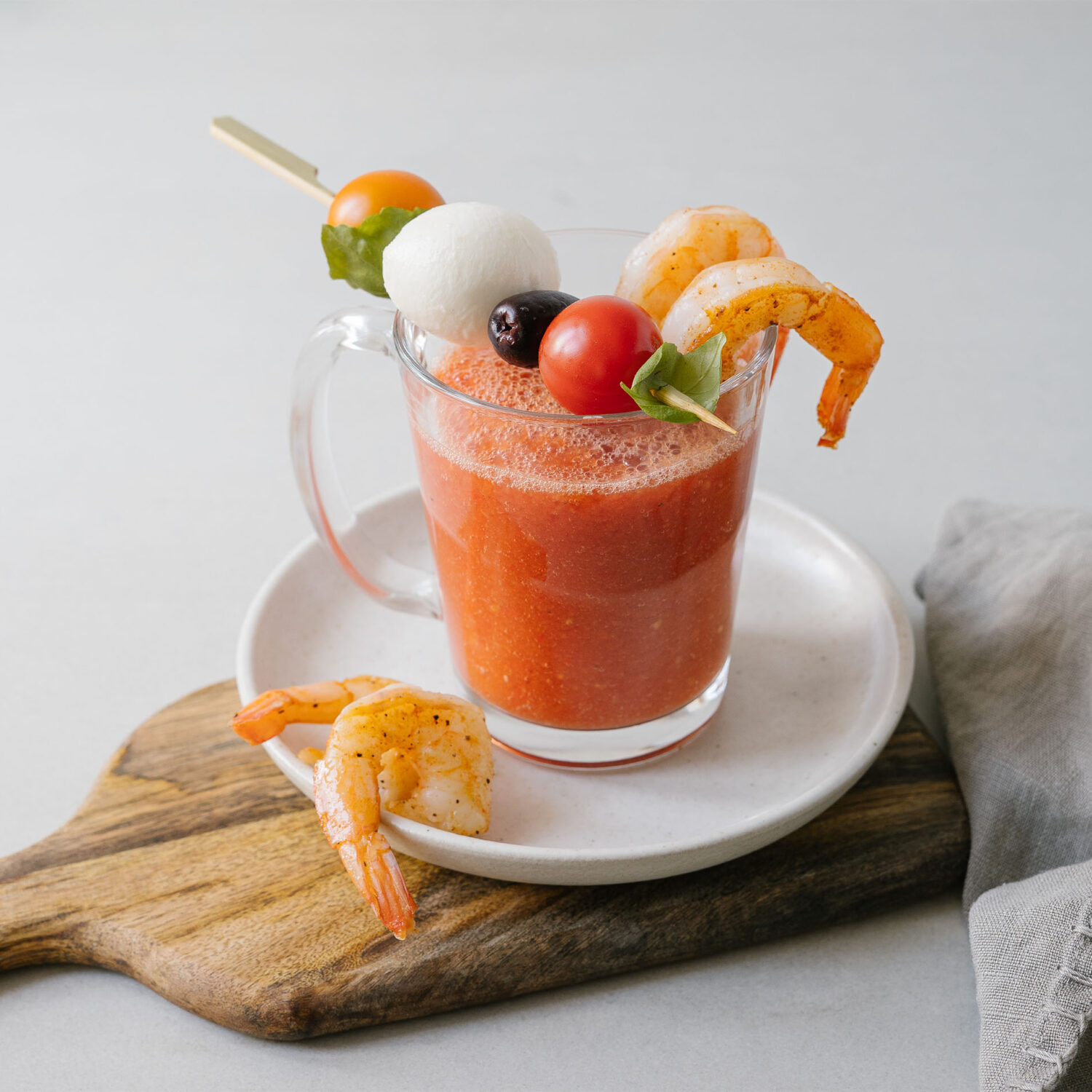 Gaspacho dans une tasse