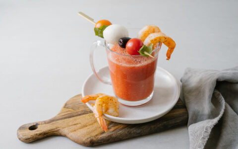 Gaspacho dans une tasse