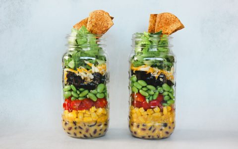 Salade en pot façon tacos