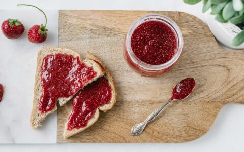 Confiture de fraises au chia