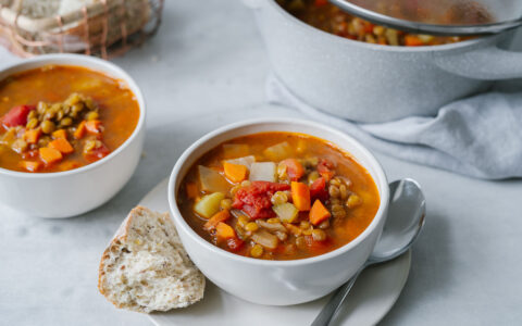 Soupe aux lentilles réconfortante